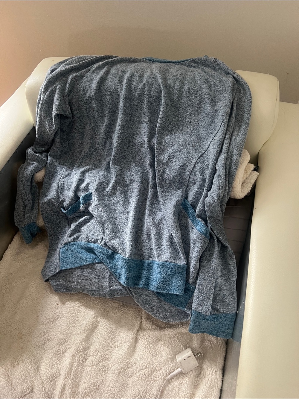 Heather Blue Lightweight Cardigan